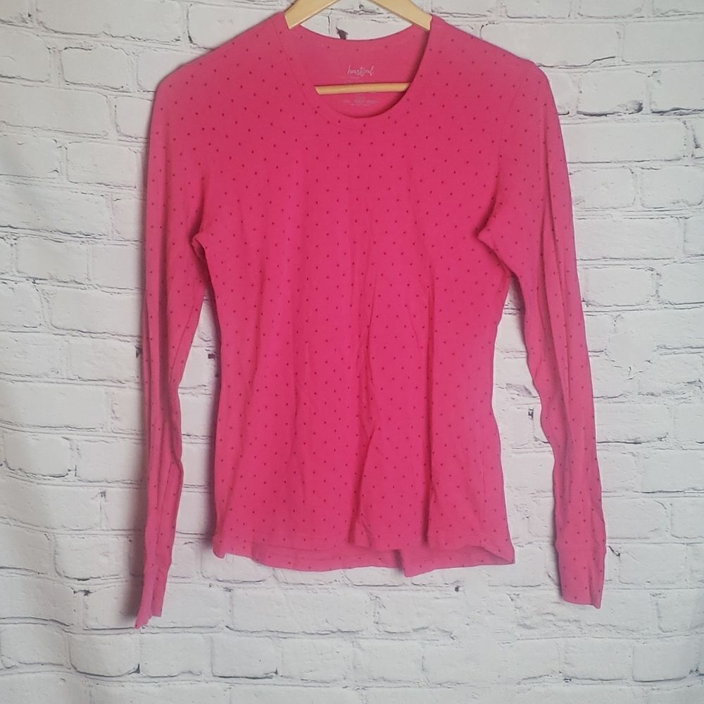 HeartSoul Pink Polkadot Longsleeve